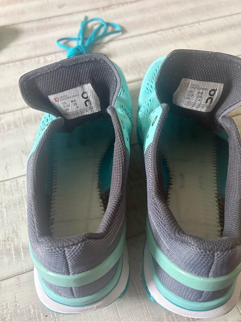 On Running Cloud Surfer in Teal and Charcoal - Picture 9 of 10